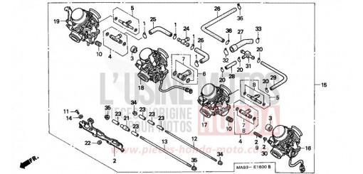 CARBURATEUR (ENS.) CBR900RRX de 1999